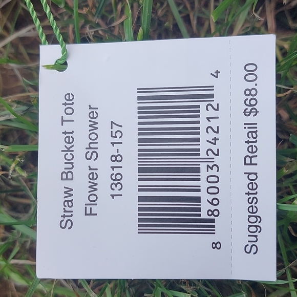 Vera Bradley Straw Bucket Tote Flower Shower - Picture 10 of 11